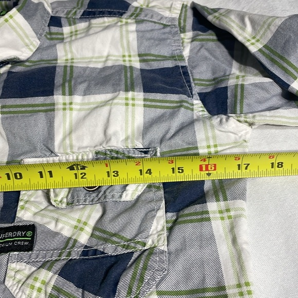 Superdry Premium Crew Women’s Button Down Plaid Shirt Size Medium - Picture 8 of 8